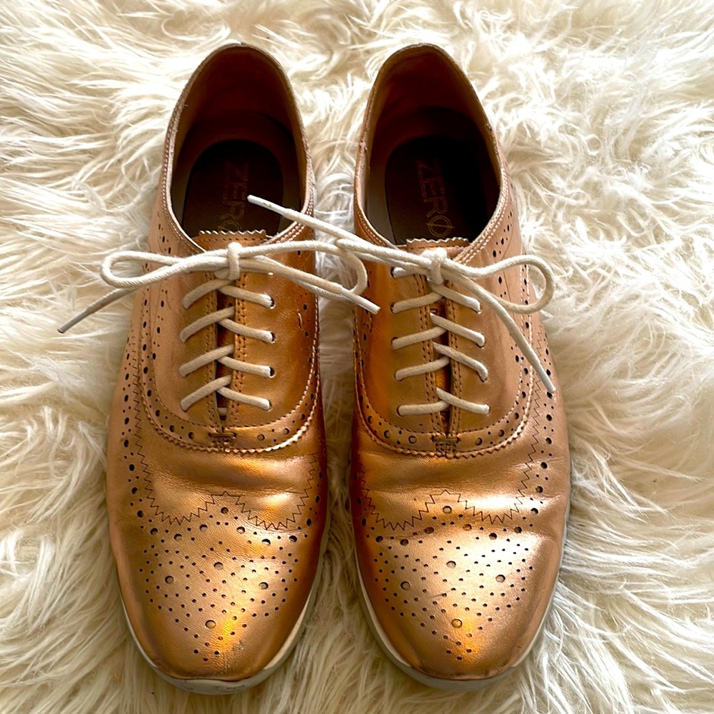 Cole Haan size 9B zerogrand rose gold shoes